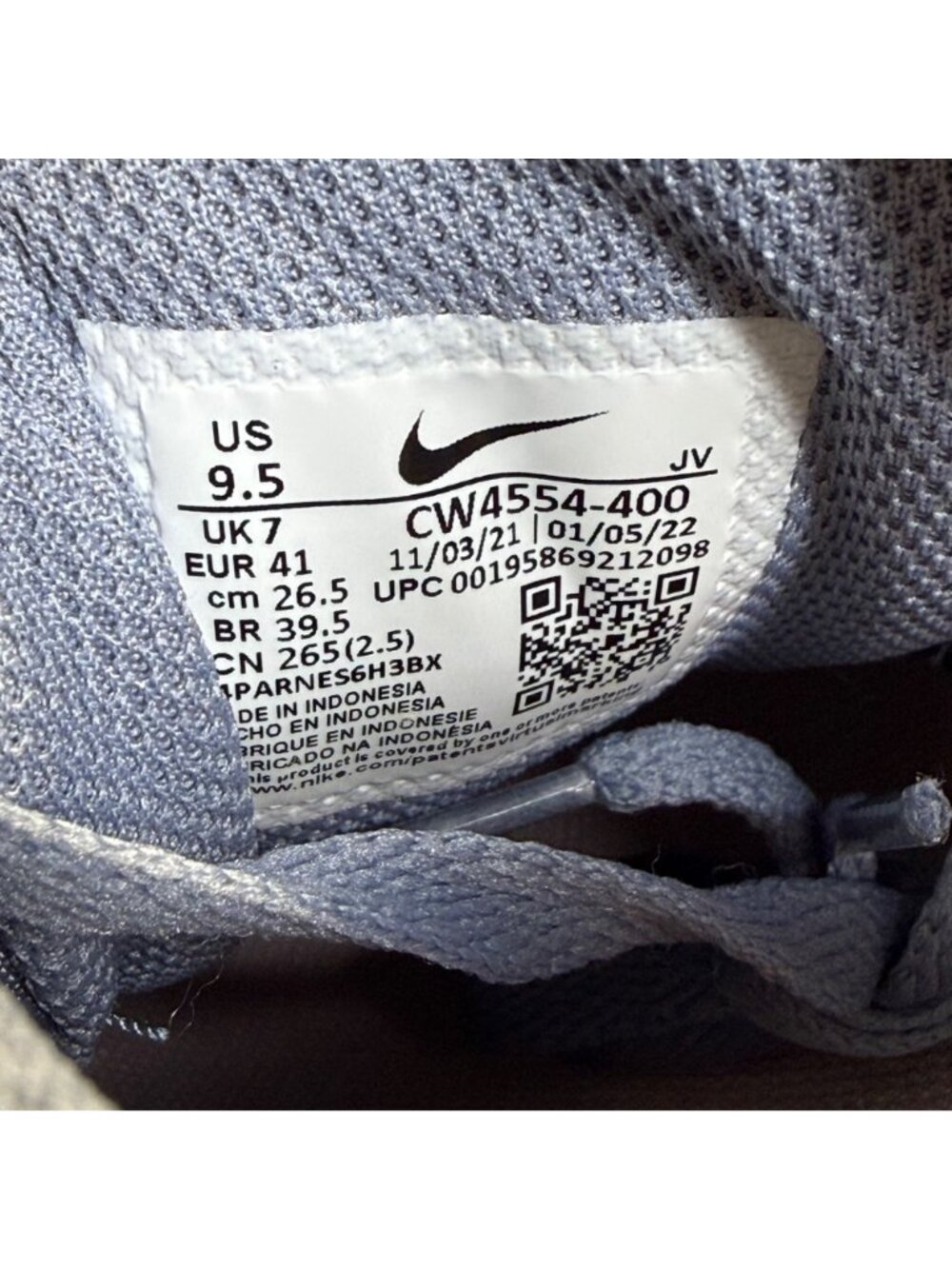 Nike Air Max SC Women's Sneakers Size 9.5 Gray Athletic Shoes CW4554-400 Worn 1X - Picture 4 of 10